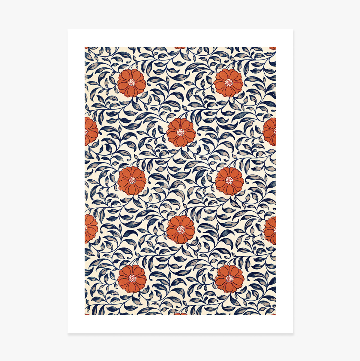 Poster Flori chinezești roșii