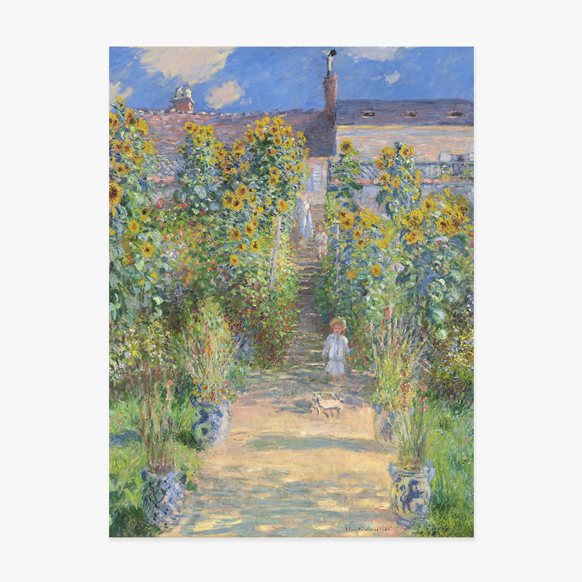 Poszter Claude Monet, A művész kertje 1881