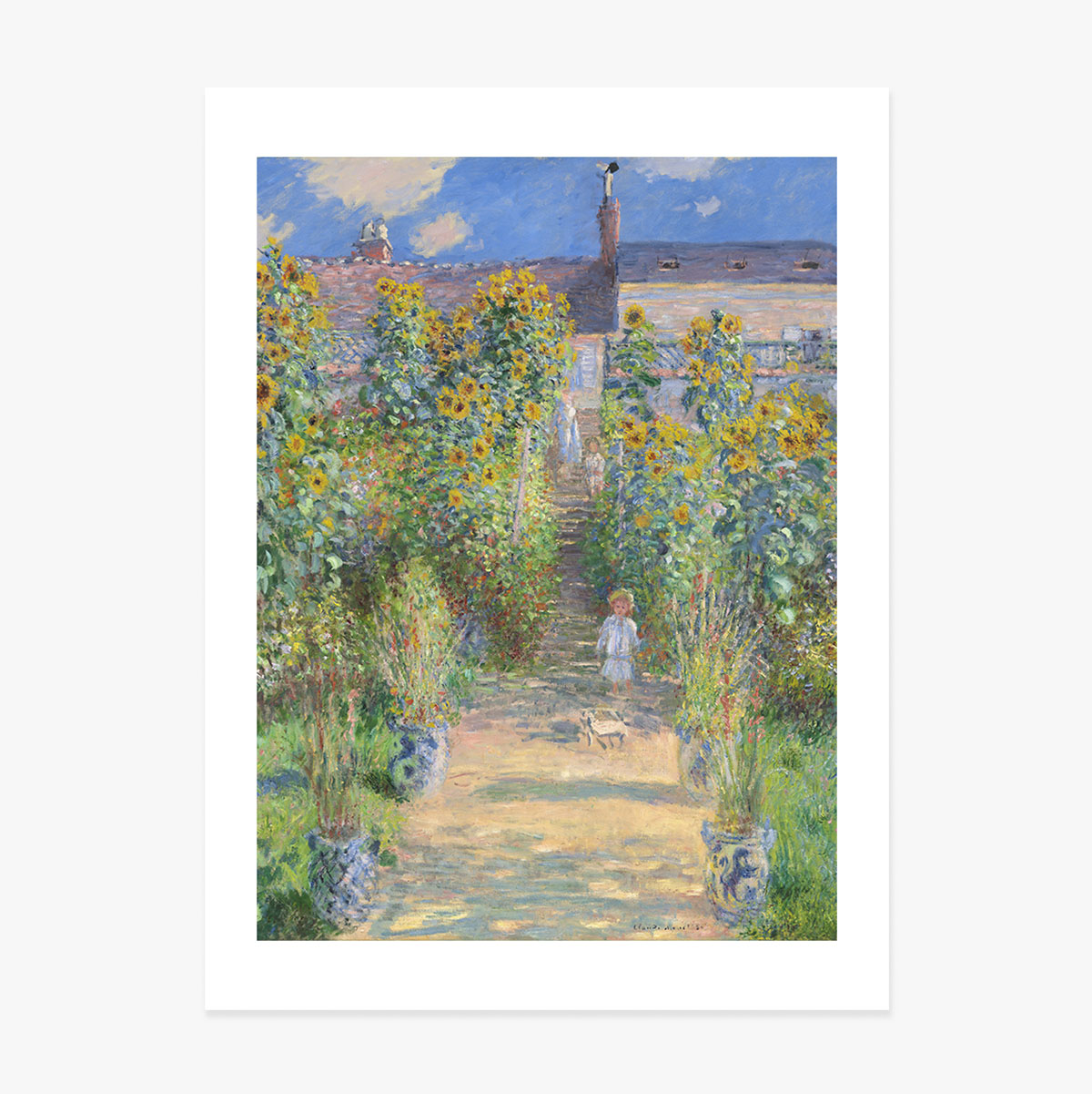 Poszter Claude Monet, A művész kertje 1881