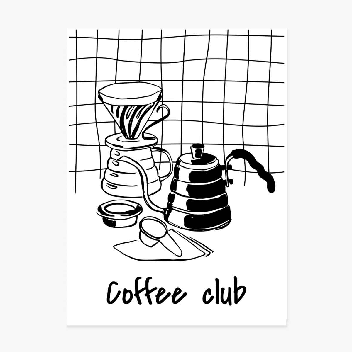 Kávéklub poszter