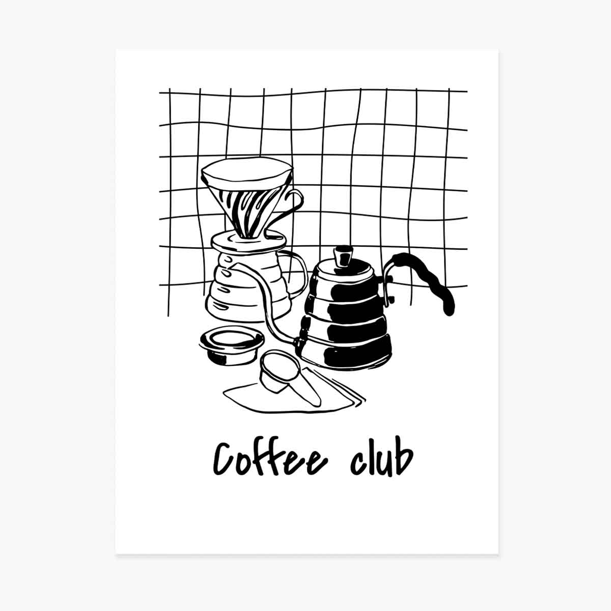 Kávéklub poszter