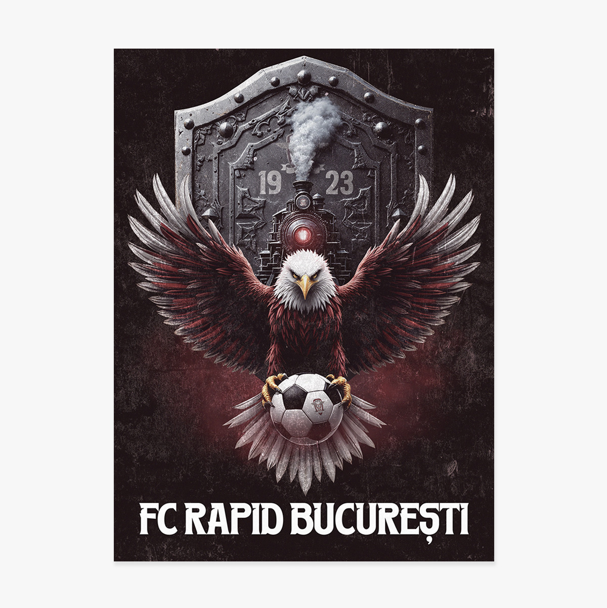 FC Rapid Bukarest 1923 poszter – Sas és pajzs