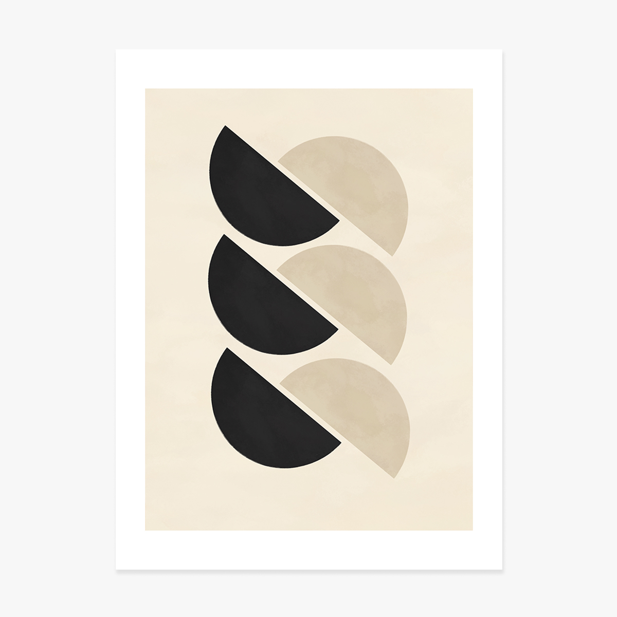Minimalista geometrikus formák poszter, félkörök