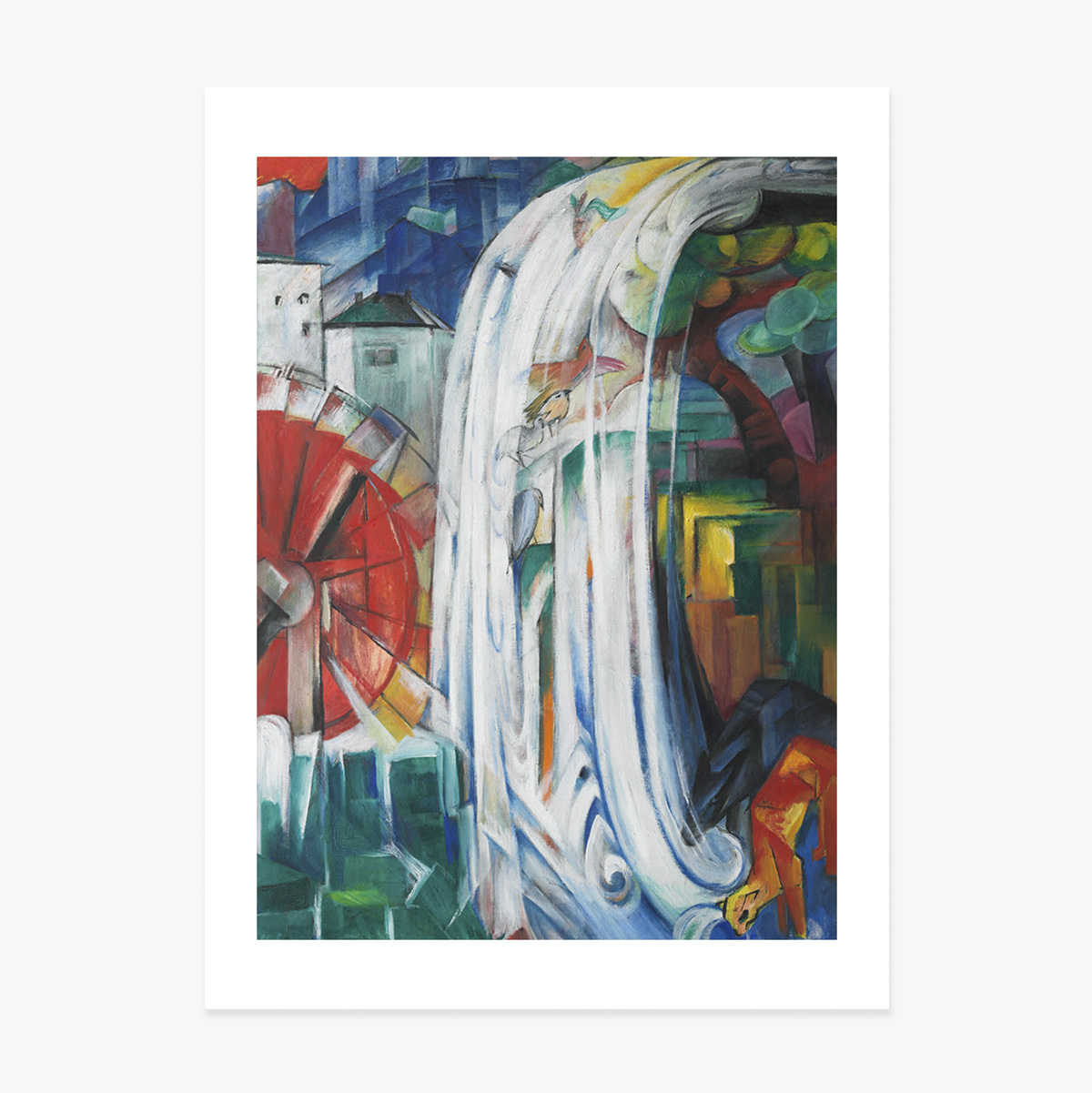 Poszter Franz Marc, Az elvarázsolt malom 1913