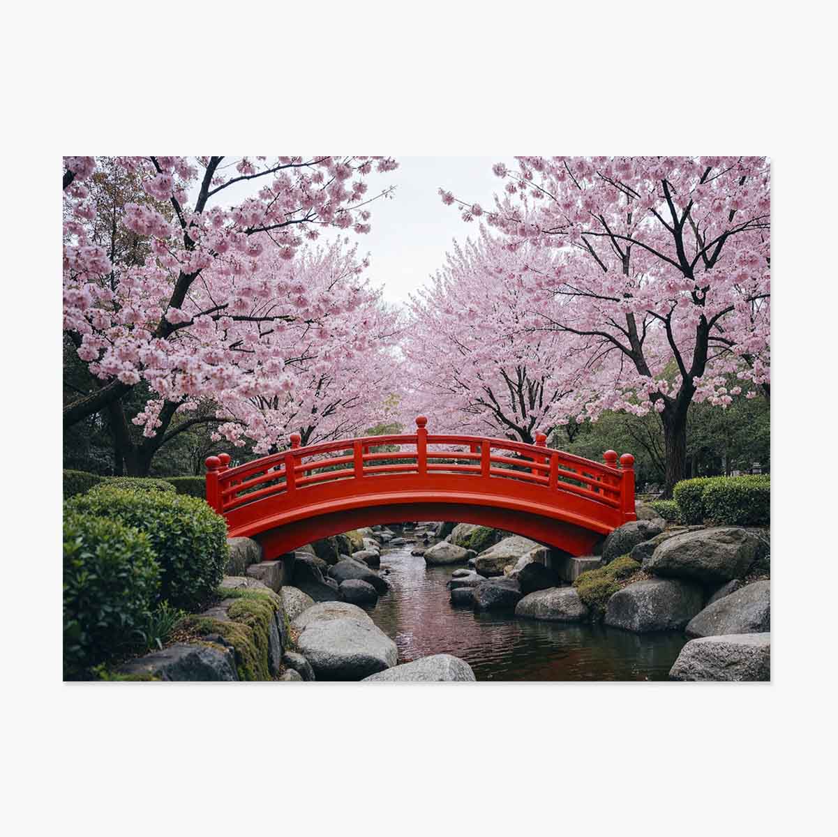 Japán kert poszter – Cseresznyevirágok