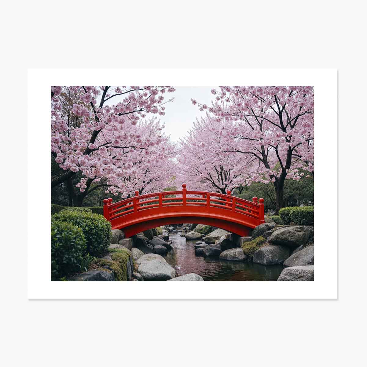 Japán kert poszter – Cseresznyevirágok
