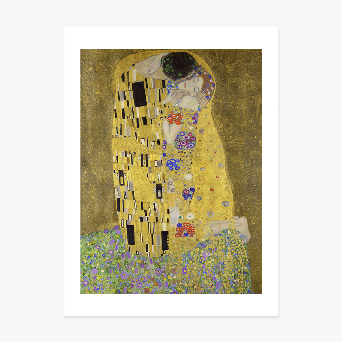 Gustav Klimt poszter, A csók, 1908