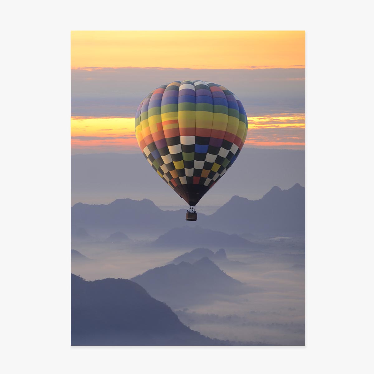 Hőlégballonos poszter