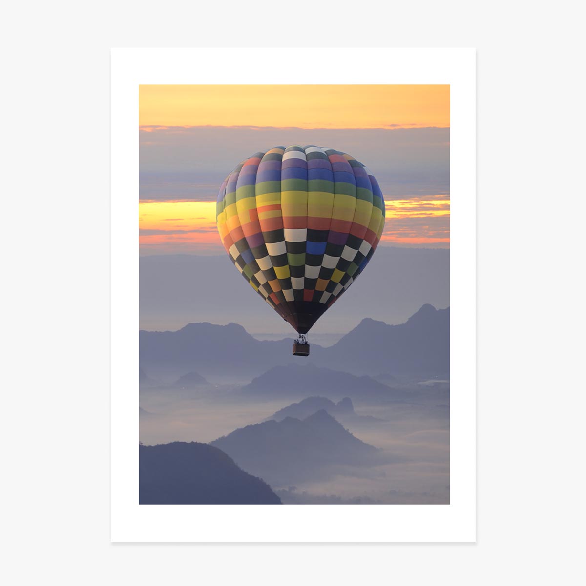 Hőlégballonos poszter