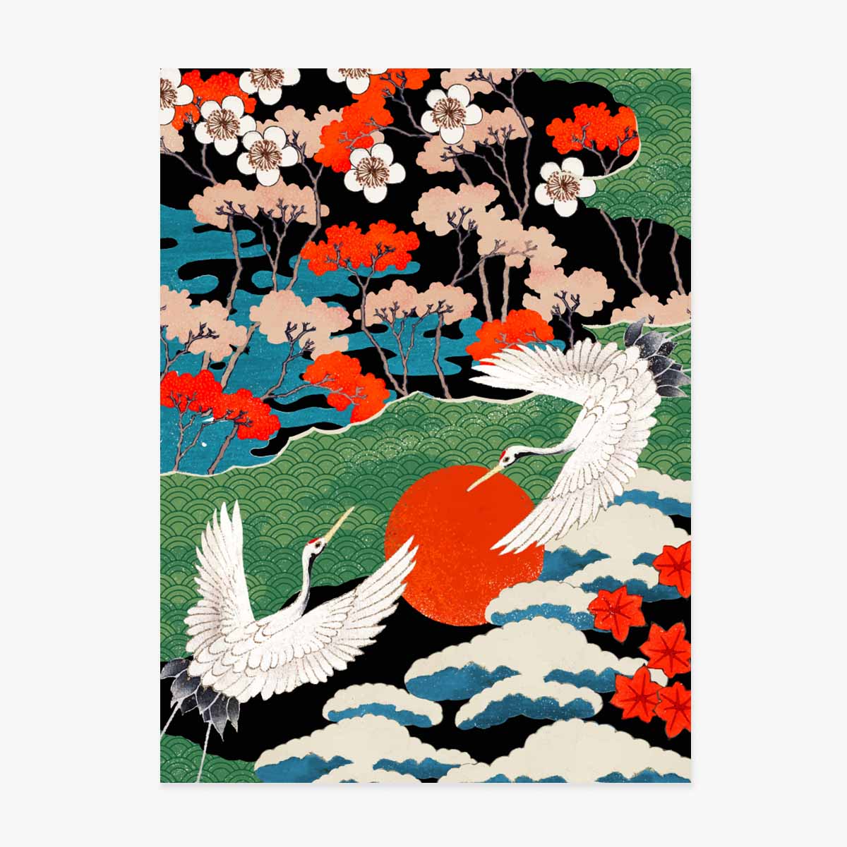 Japán illusztrált poszter