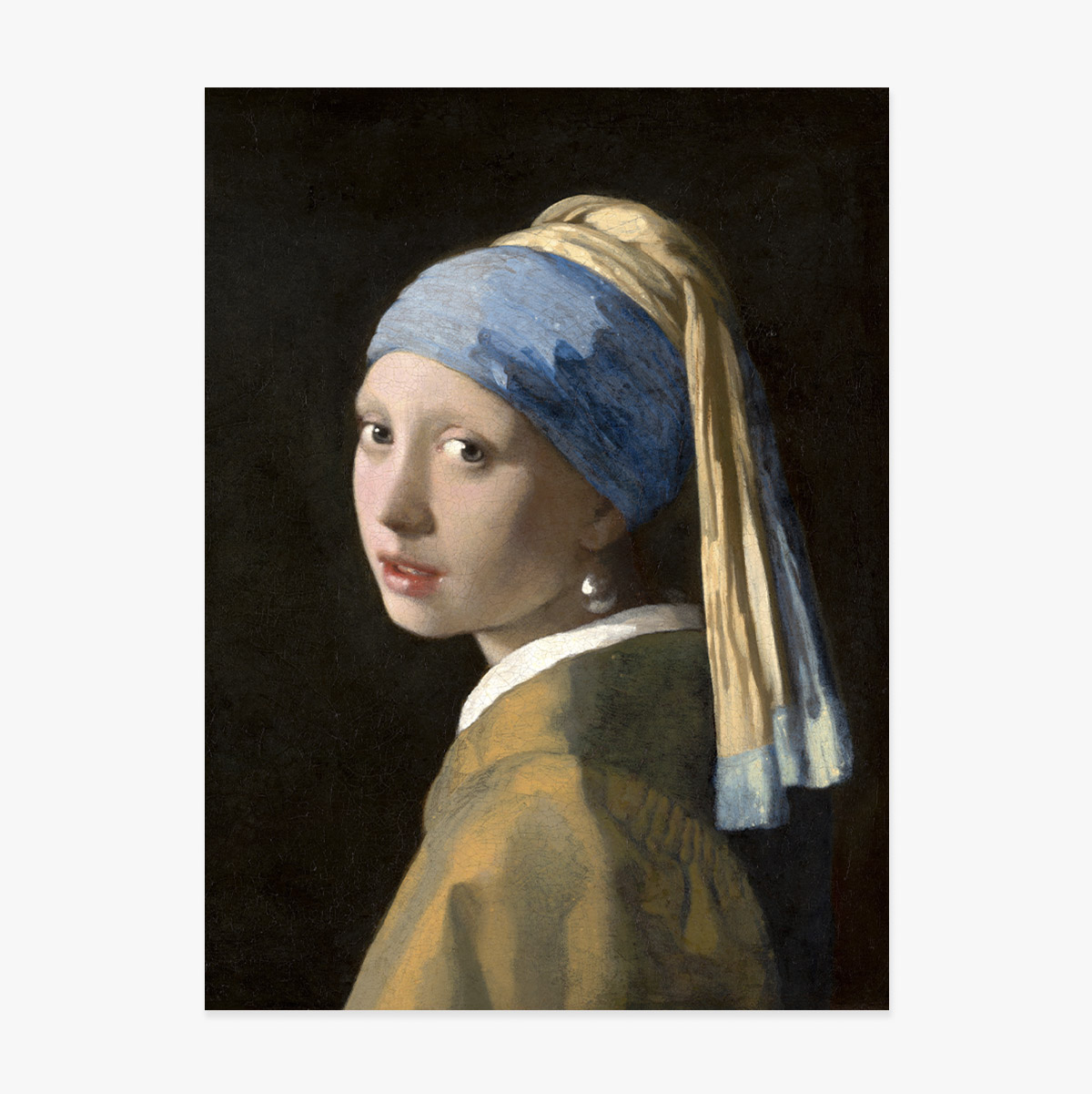 Poszter Johannes Vermeer, Gyöngy fülbevalót viselő lány, 1665