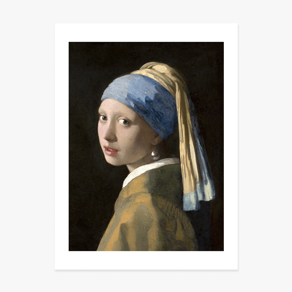 Poszter Johannes Vermeer, Gyöngy fülbevalót viselő lány, 1665