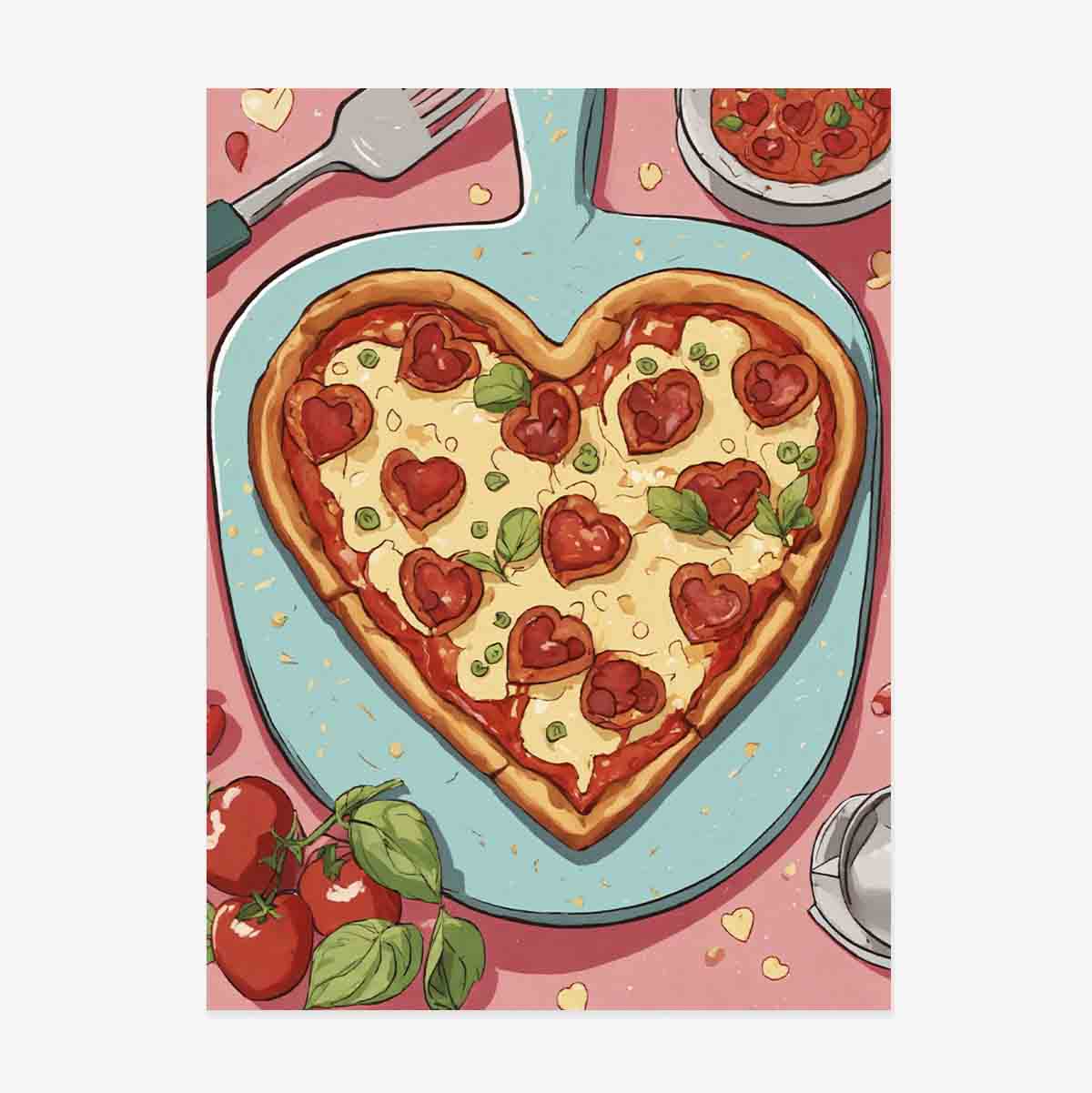 Pizza Heart poszter