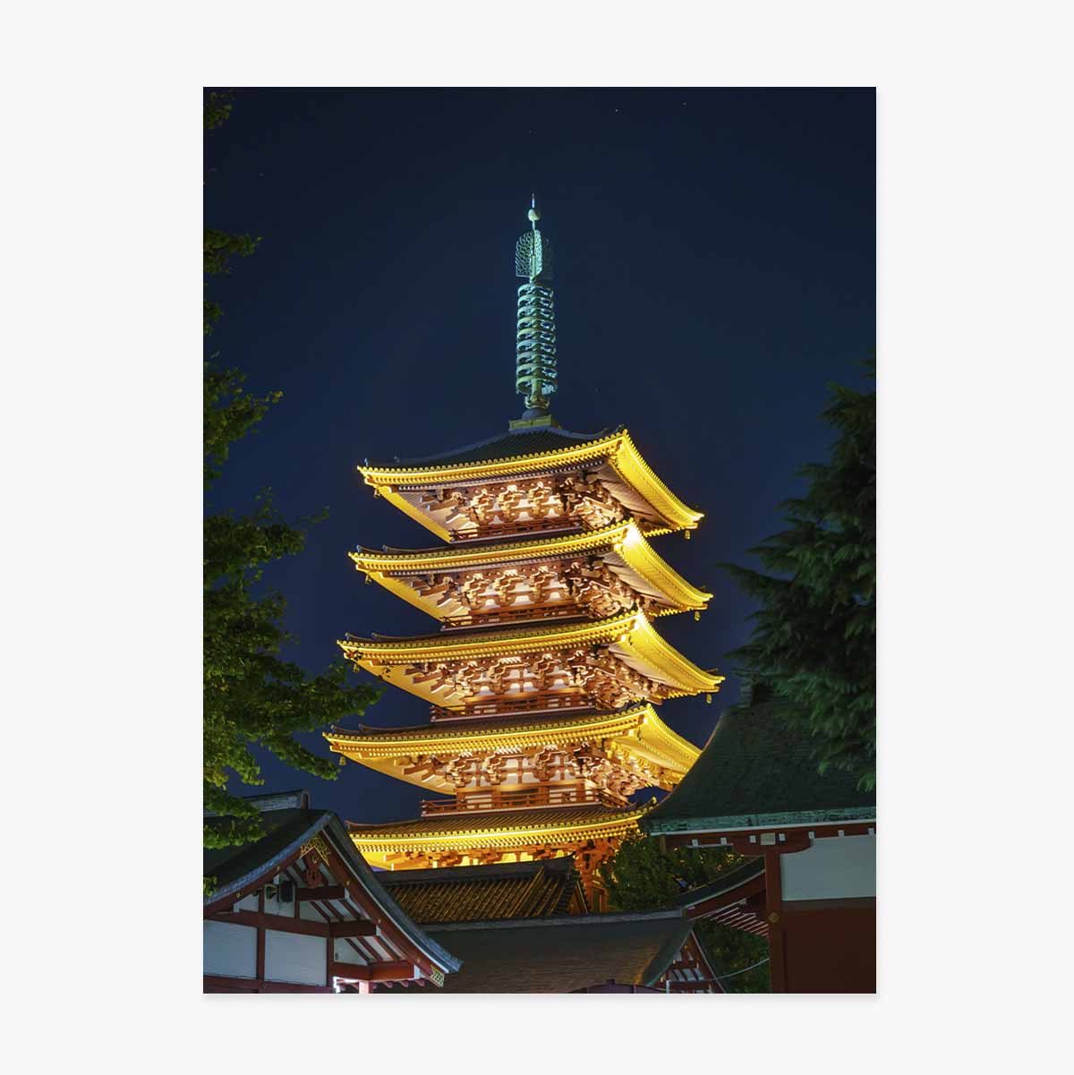 Japán templom poszter