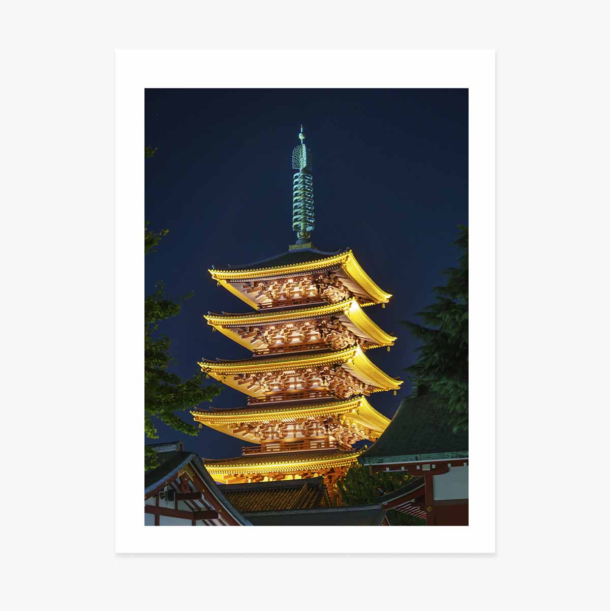 Japán templom poszter