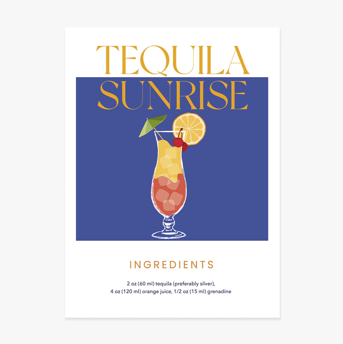 Tequila Sunrise poszter