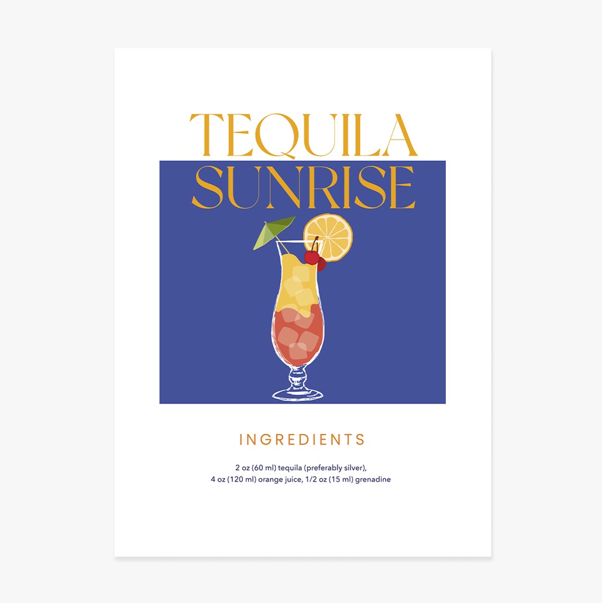 Tequila Sunrise poszter