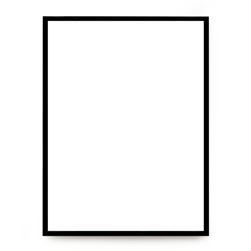 Poster Black and white coffee time